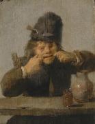 Adriaen Brouwer Youth Making a Face Spain oil painting artist